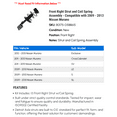 thumbnail image 2 of Front Right Strut and Coil Spring Assembly - Compatible with 2009 - 2013 Nissan Murano 2010 2011 2012, 2 of 2