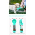 thumbnail image 5 of Botella de agua para perros para caminar, vaso para beber para mascotas de 300 ml con bolsa para excrementos, pala, caja de comida para perros, gatos, amarillo, 5 of 5