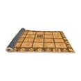 thumbnail image 2 of Ahgly Company Indoor Square Abstract Orange Modern Area Rugs, 4' Square, 2 of 4