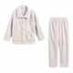 thumbnail image 2 of Women's Velvet Winter Warm Cardigan Pajama Set Long Sleeve Loose Casual Loungewear Polyester Lounge Set for Home and Daily Wear, 2 of 6