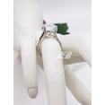 thumbnail image 5 of 8x6mm-12x10mm Brilliant Radiant Cut, Wide Trellis Solitaire Engagement Wedding Ring, 5A Cubic Zirconia, Made to Order, Sterling Silver, 5 of 5