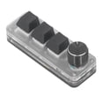 thumbnail image 3 of Mini Teclado 3 Teclas 1 Perilla Conexión USB BT Programable Interruptor Azul Mini Teclado Mecánico con LED RGB, 3 of 5