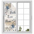 thumbnail image 2 of Vintage Country Window Privacy Film, Blue Rustic Texas Star Vines Wooden Grain Static Cling UV Sun Blocking Tint Film Heat Control Windows Films for Bedroom Bathroom, Window Stickers 23.6"x59", 2 of 8