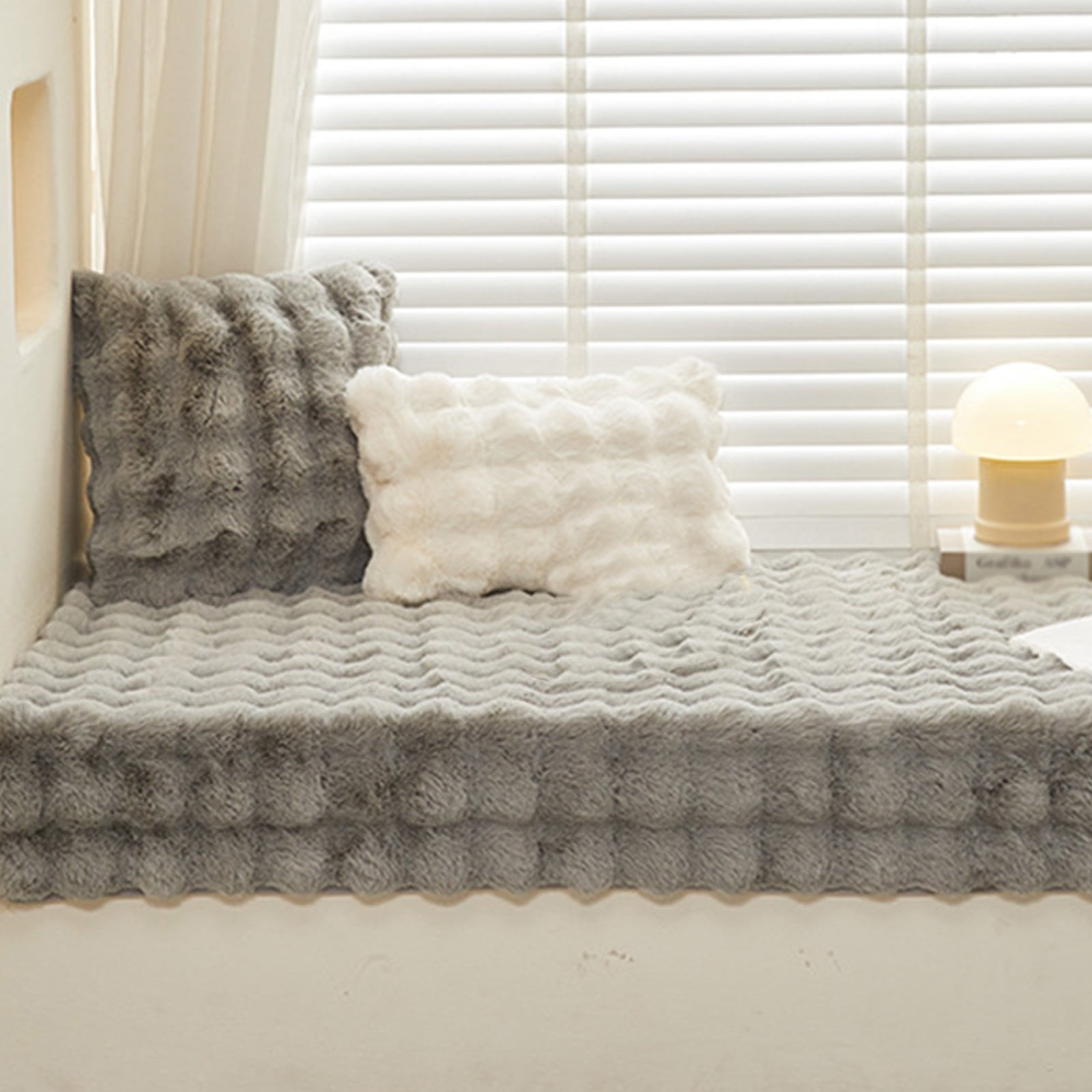 Plush Bay Window Mat, Bay Window Underlay, Non-Slip, Indoor, Bay Window, Decoration, Cushion, Non-Slip Sofa Mat