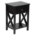 thumbnail image 4 of Tcbosik Nightstand with Storage, 2-Tier Side Table with Storage Drawer and Open Shelf, Modern End Table for Bedroom, Living Room, Black, 4 of 8