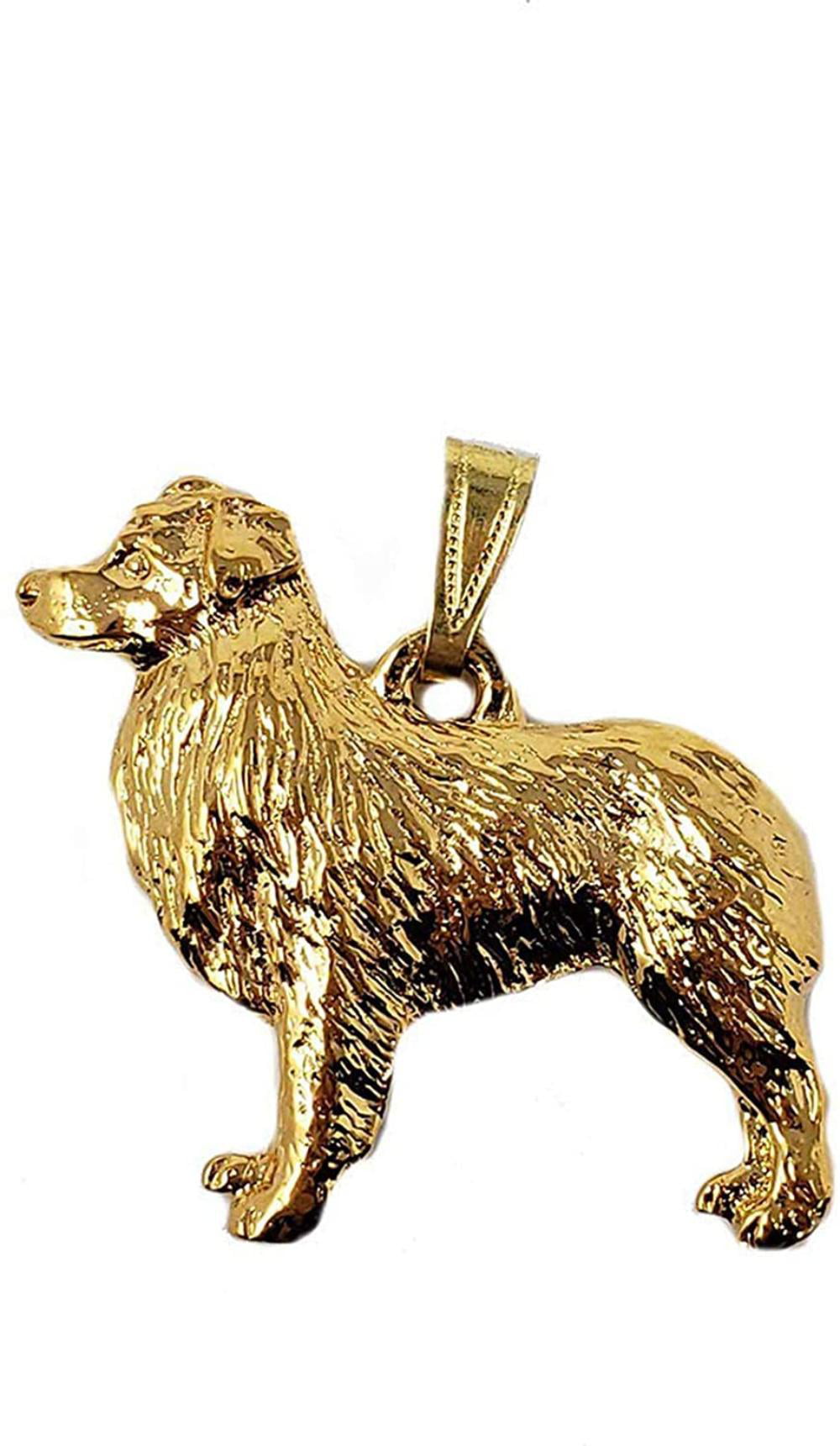 Boykin Spaniel Head Dog Harris Fine Pewter Pendant w Chain Necklace USA Made 