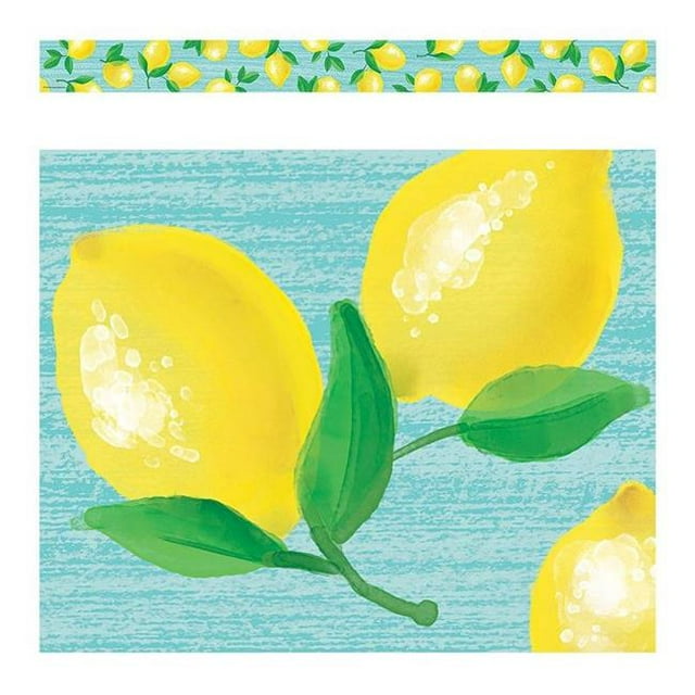 Teacher Created Resources TCR8489-6 Lemon Zest Straight Border Trim - 6 per Pack