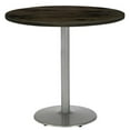 thumbnail image 3 of KFI Studios Urban Loft 3.5' Round Bistro Table, Barnwood, Silver Base, 3 of 3