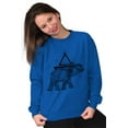 thumbnail image 4 of Spiritual Animal Elephant Triangle Sweatshirt for Men or Women Brisco Brands M, 4 of 6