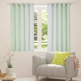 thumbnail image 5 of Greyish White and Sage Curtains for Bedroom,Rainbow Ombre 30%-50% Blackout Curtains Aesthetic Living Room Decor,Gradient Colorful Curtains & Drapes Abstract Window Curtain, 5 of 6