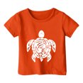 thumbnail image 3 of Hiijoy Big Girls Graphic T Shirt Turtle Print Short Sleeved Crew Neck Tee Shirt Top, 3 of 3