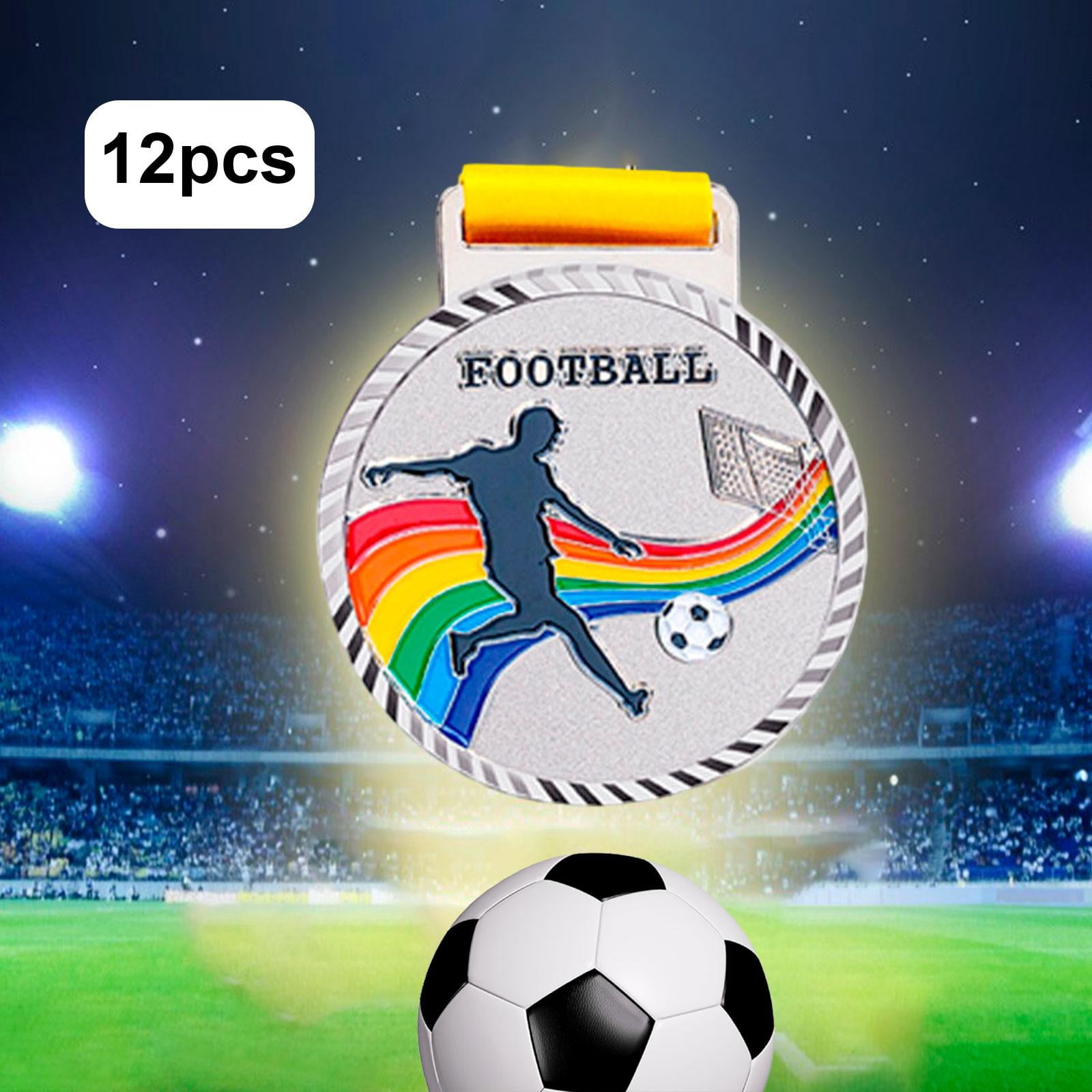 Abbraccia 12x Soccer Medals for Awards Party Favors Participation Awards Prizes Awards Winner Medals for Sports Day Match Spelling Bees medal