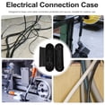 thumbnail image 2 of Protector de la cubierta del cable de la extensión al aire libre de la caja de la extensión al aire libre 1PC (negro), 2 of 6