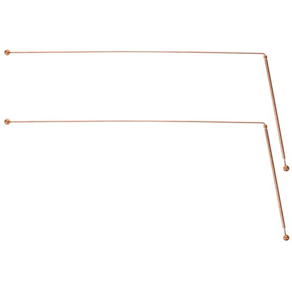 ifundom Portable Copper Dowsing Rods Set of 2 Golden Metal Divining Rods for Spiritual Energy Detection