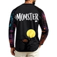 thumbnail image 5 of Mens Halloween Long Sleeve Shirt Spooky Ghost Witch Pumpkin Graphic Moisture Wicking Basic Tees for Holiday Wear, 5 of 5