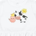 thumbnail image 4 of Inktastic Fun Farm Animals Cow, Pig, Chick Girls Toddler Dress, 4 of 5
