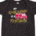 thumbnail image 4 of Inktastic My Godfather is a Firefighter with Fire Truck Boys or Girls Baby Bodysuit, 4 of 5