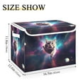 thumbnail image 4 of Spece Universe Cat Planets Storage Basket Foldable Laundry Basket Shelf Kids Toy Storage Container Organizer with Handles, 4 of 7