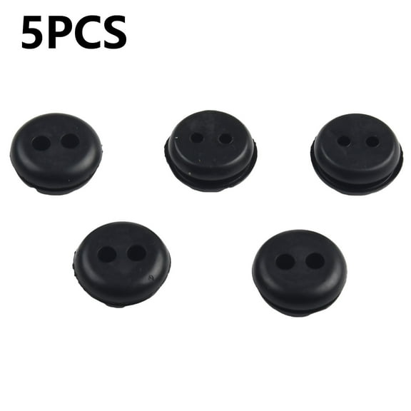 ~5Pcs 2 Hole Fuel Gas Tank ~Seal Grommet Lawn Mower ~Rubber Grommets Replacement ~For Trimmer Lawn ~Mower Garden Supplies