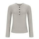 thumbnail image 5 of Top de encaje color crema,Blusa informal de poliéster con cuello en V y botones para mujer, manga larga, suave y cómoda para uso diario, sopatenor, 5 of 8