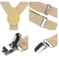 thumbnail image 4 of INSPIRE CHIC Metal Clamp Y Shaped Adjustable Suspender Clip Braces Khaki Color One Size, 4 of 6