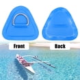 thumbnail image 4 of Unique Bargains 6 Pcs Patch Anneau D PVC Acier Inoxydable Forme Triangle Anneau D Vert pour Kayak Canot Pont, 4 of 7