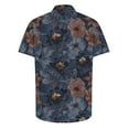 thumbnail image 4 of ZQUUVOU Men's Hawaiian Shirt With Mature Floral Pattern Short Sleeve Resort Casual Beachwear Collar Summer Beach Shirts B-Multicolor, 4 of 5