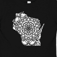 thumbnail image 4 of Inktastic Wisconsin Silhouette Mandala Boys or Girls Baby T-Shirt, 4 of 5