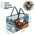 thumbnail image 2 of Christmas sled Large Foldable Oxford Cloth Easter Basket Tote Bag Shopping Bags Decorative Box, 2 of 7