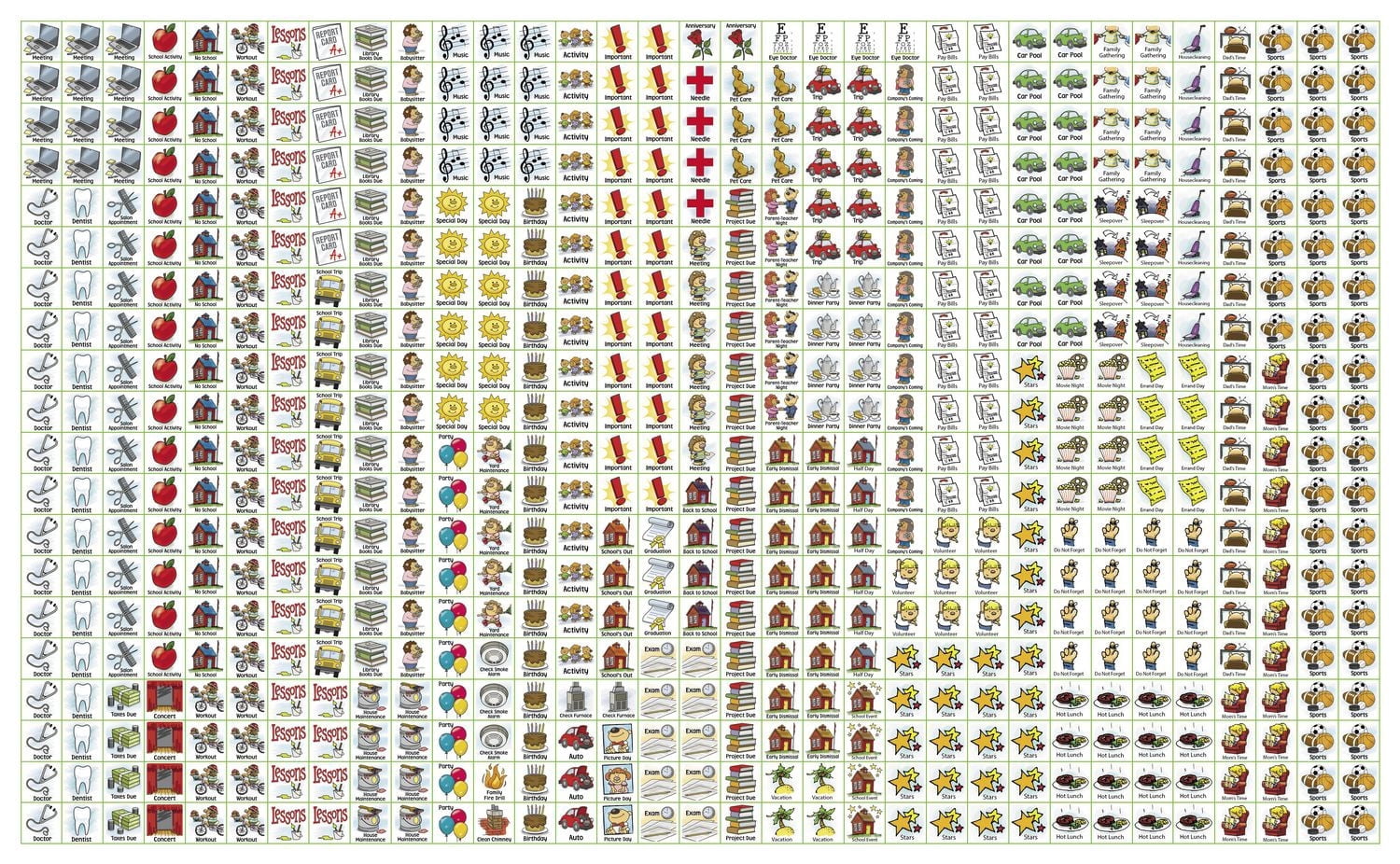 Calendrier familial ultime MotherWord 2026, grand format pour bureau ou mur, en anglais