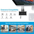 thumbnail image 4 of ENTSASMO Black USB 2.0 Switch USB 2.0 Sharing Switcher 4/2 PCs Share 1 Device 4/2 Port Selector for Keyboard Printer Monitor, 4 of 8