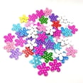 thumbnail image 3 of 50 Pieces Floral Dot Wooden Button 2 Holes Sewing Buttons for Clothes DIY 25mm, 3 of 7