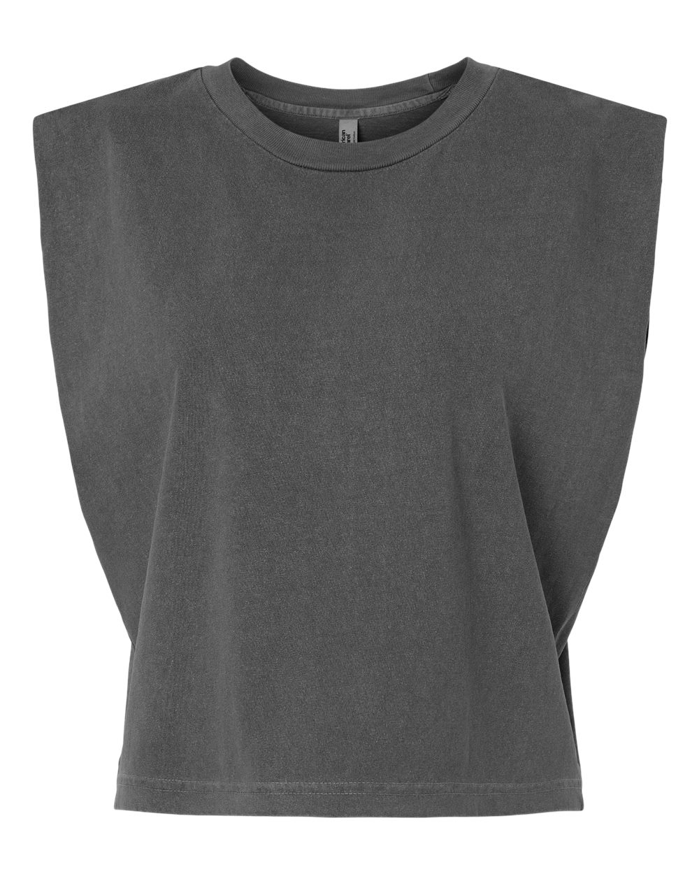 American Apparel B03327506 Women Garment-Dyed Heavyweight Muscle T-Shirt, Faded Black - Extra Large