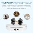 thumbnail image 4 of Motorized Rotating Display Stand, Rechargeable 360 Degree Electric Rotating Turntable for Photography Products Display, Live Video Show, Remote Control Angle Speed, White 11.8inch 300Lbs Load, 4 of 8