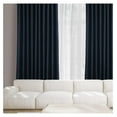 thumbnail image 2 of KeLiang Faux Linen Room Darkening Curtains - 84 Inches Long Extra Wide Luxury Linen Curtains for Bedroom & Living Room (1 Panel), 100W X 84L, Nightfall Navy, 2 of 9
