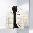 thumbnail image 2 of Chaqueta de plumón con textura de burbujas para hombre, invierno 2024, nueva chaqueta de plumón de pato blanco, informal, de negocios, con cuello alto, 2 of 5