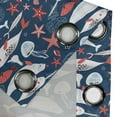 thumbnail image 4 of Ambesonne Narwhal Grommet Curtain, Fish Narwhal, 50" x 108", Royal Blue Pale Blue, 4 of 6