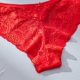 thumbnail image 5 of Qingpeng Womens Floral Lace Briefs Cotton Crotch Lightweight Breathable Bow Detail Underwear Size S-XL, 5 of 6