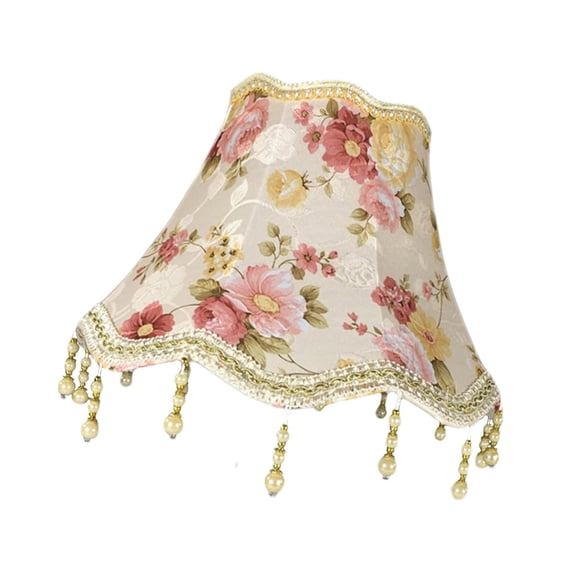 Petal Fabric Lampshade Wall Light Cover Table Light Shade Flower Pattern Decorative Lighting Accessories