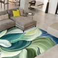thumbnail image 6 of Waves of Leaves Washable Art Area Rug size 8'x10', Power-loomed, Heavenly Softness with Non-Slipping Backing, 6 of 7