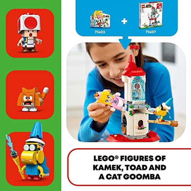 LEGO Super Mario Cat Peach Suit and Frozen Tower Expansion Set