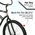 thumbnail image 2 of 26-Inch Men’s Cruiser Bike, Tracer ACE, Matte Black, Coaster Brake, 2 of 9