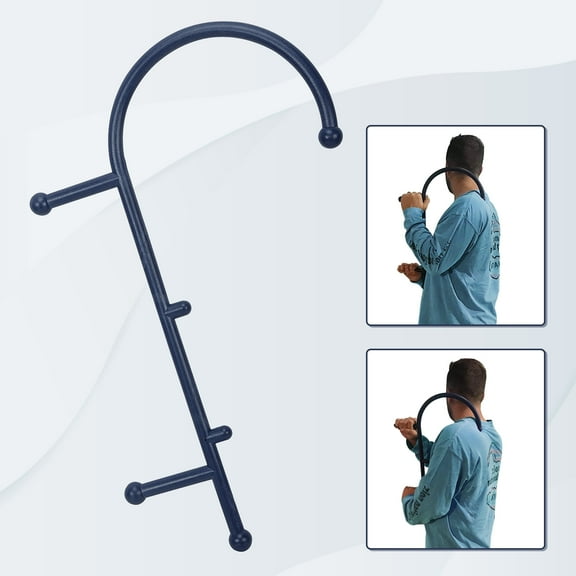 Kojem Therapeutic Cane Muscle Manual Massager Tool Blue Self Massage Hook for Theracane