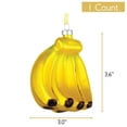 thumbnail image 5 of Every Day is Christmas Glass Blown Ornaments Cute Hand Made Figurines Tree Decoration, Bananas, 5 of 5