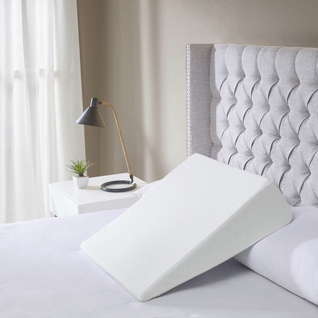 Gracie Mills Brittany Memory Foam Bed Wedge Pillow with Zipper Removable Cover - GRACE-10394