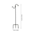 thumbnail image 2 of SKISUNO Soporte Shepherd Hook De Hierro Negro Para Colgar Luces Solares Y Plantas En Jardín, 2 of 8