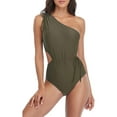 thumbnail image 1 of BeautyIn Womens Cut Out One Piece Swimsuits One Shoulder Padded Monokini Swimwear, 1 of 7