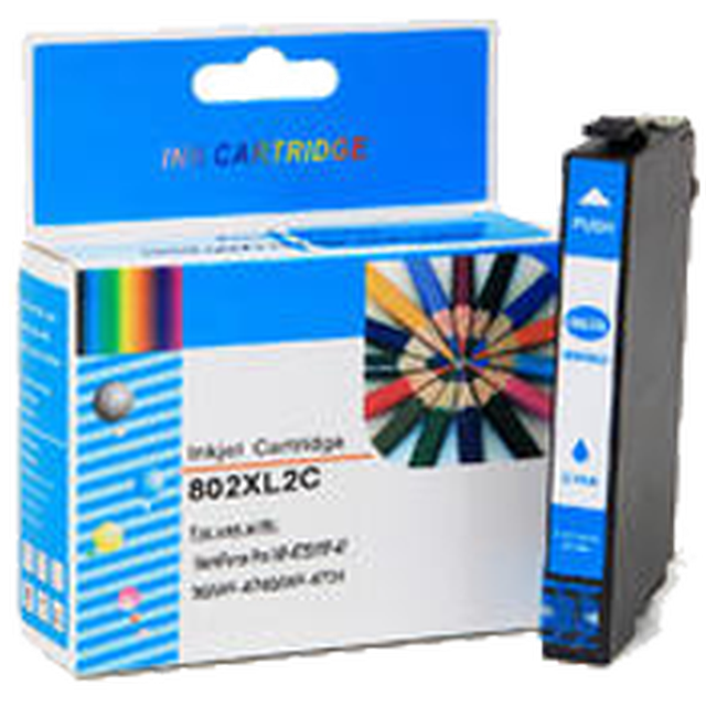 Zoomtoner Compatible Epson WorkForce Pro WF-4730 EPSON T802XL220 High Yield INK/INKJET Cartridge Cyan