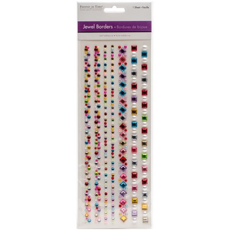 MultiCraft Jewel Border Stickers -Gem Medley - Walmart.com