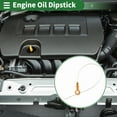 thumbnail image 2 of Unique Bargains Engine Oil Dipstick Oil Level Dip Stick Double Hole Indicator for Nissan 180SX 1989-1998 SR20DET Plastic No.1114052F00 Yellow, 2 of 6